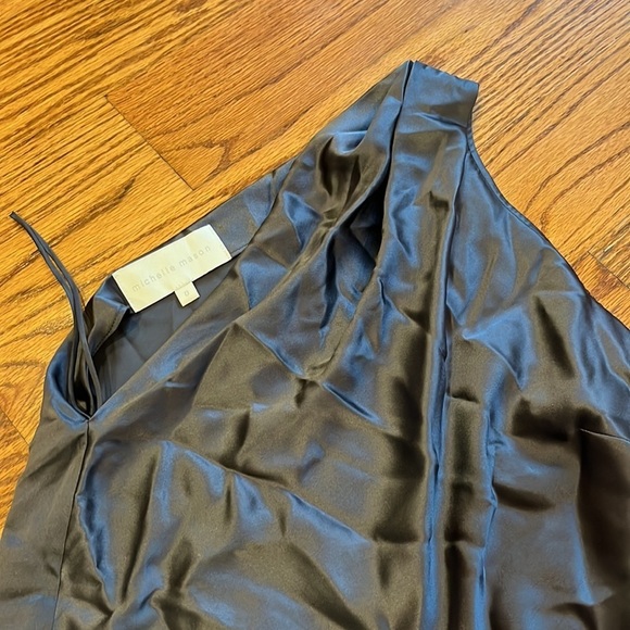 Michelle Mason Woman’s Silk One Shoulder Tank Size 0 - Picture 3 of 5